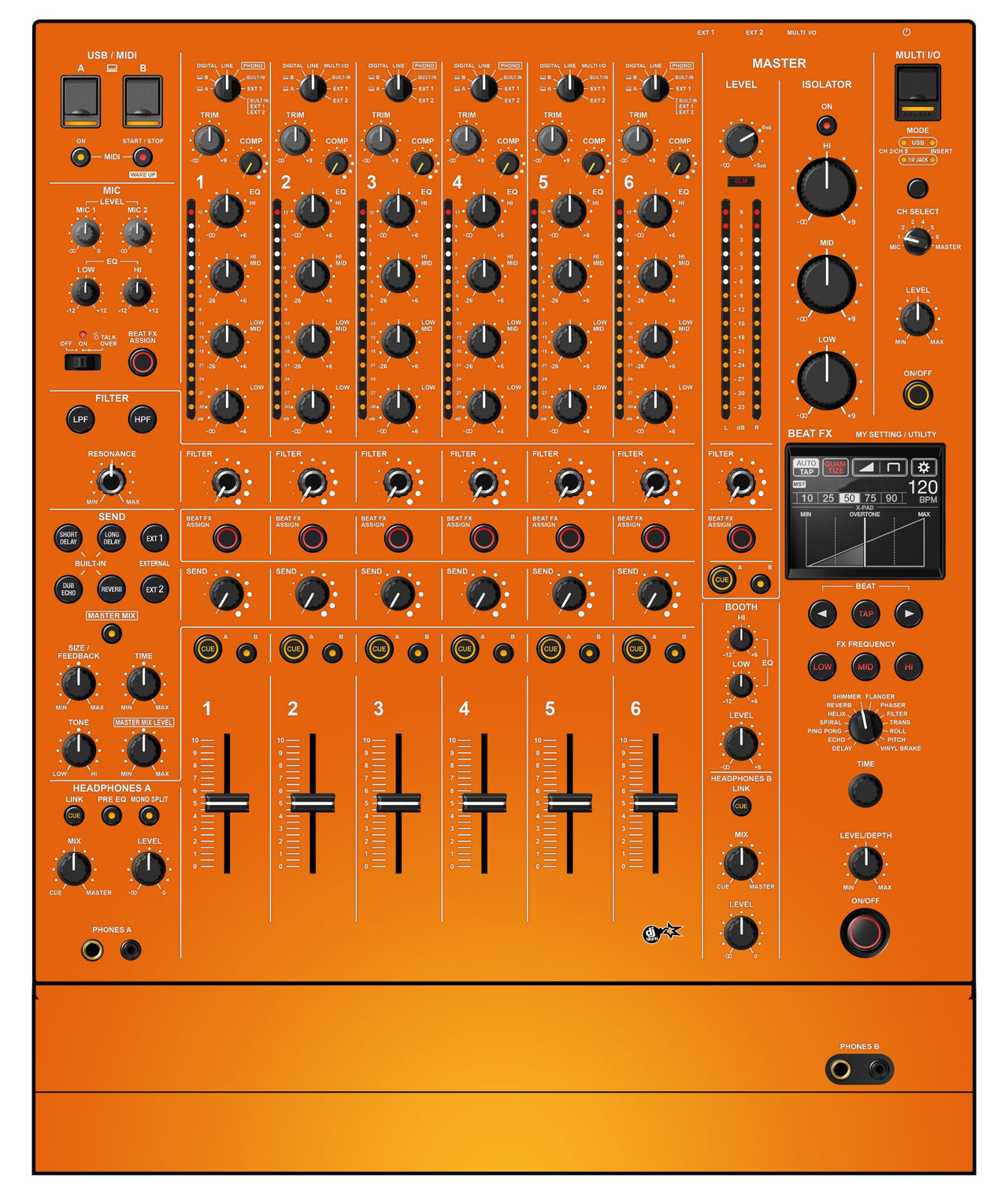 Pioneer DJ DJM V10 LF Skin Sunset