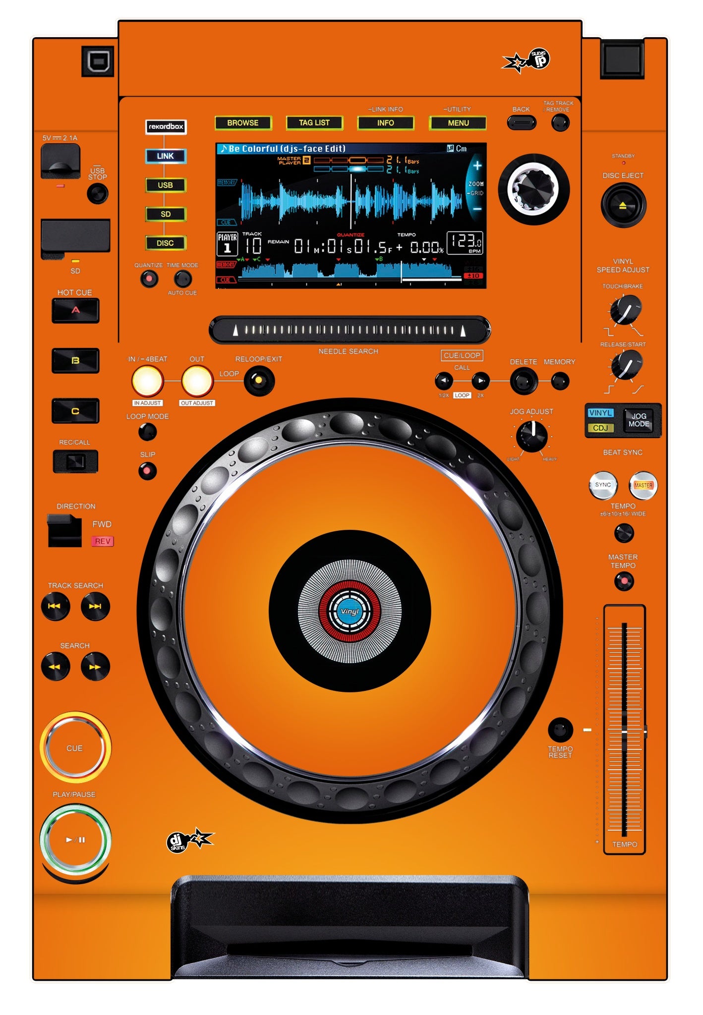 Pioneer DJ CDJ 2000 NEXUS Skin Sunset