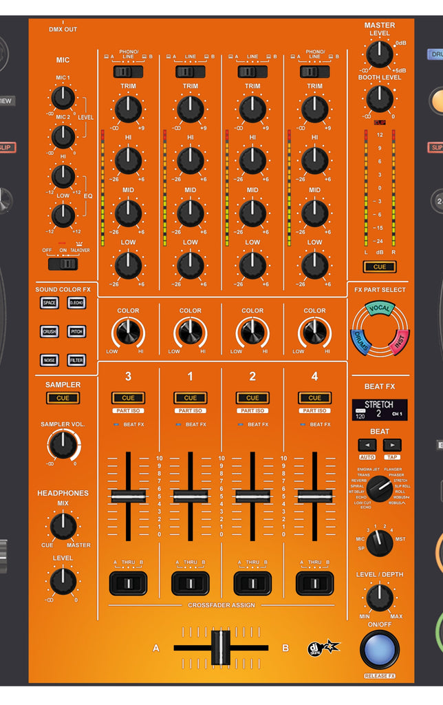 Pioneer DJ DDJ FLX10 MIXER Skin Sunset