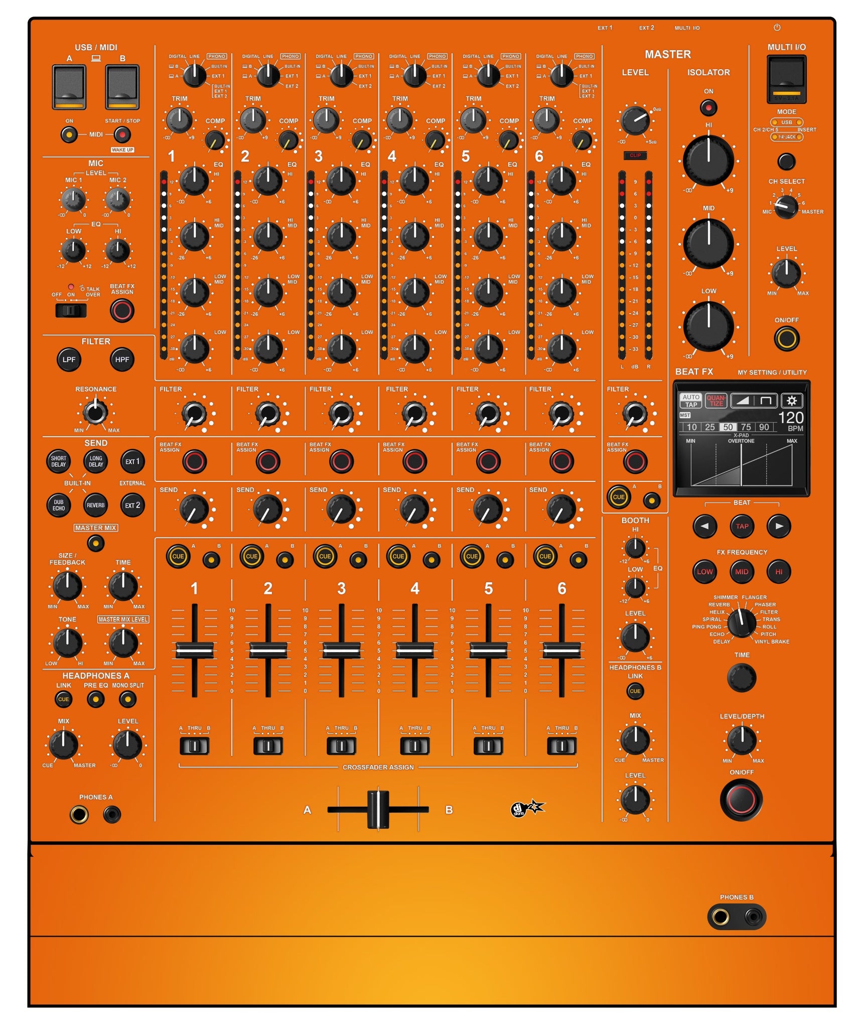 Pioneer DJ DJM V10 Skin Sunset