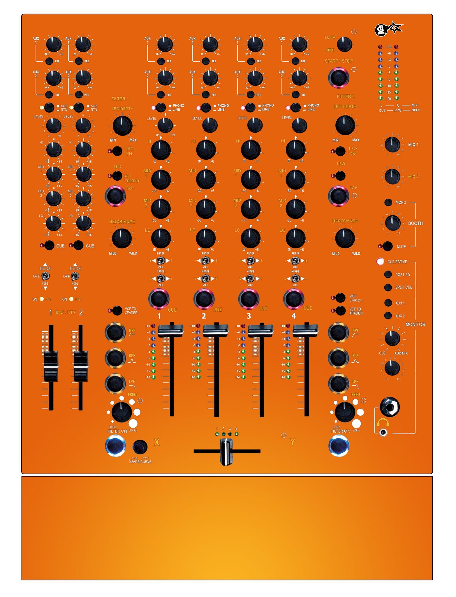 Allen and Heath XONE 92 Skin Sunset