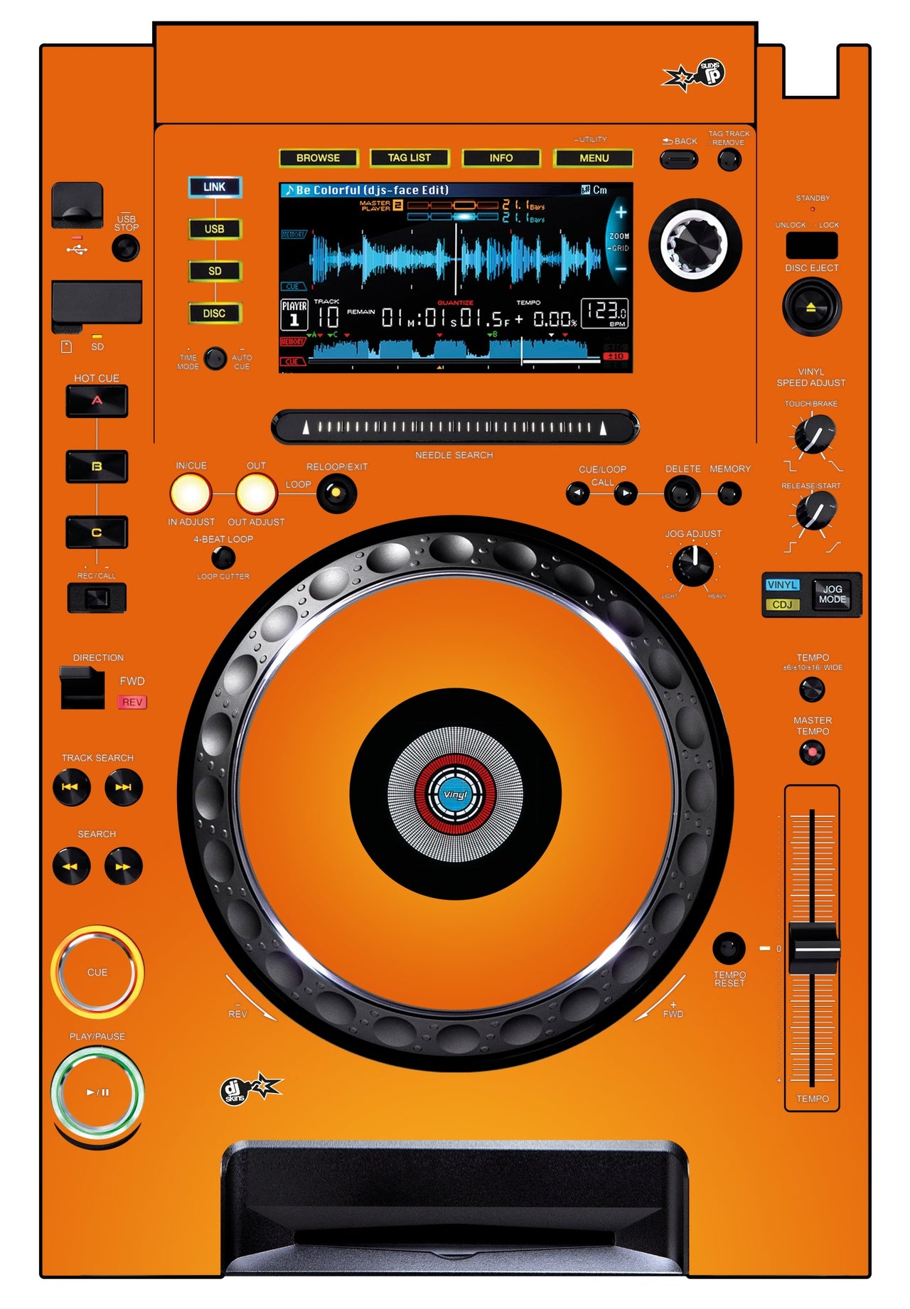 Pioneer DJ CDJ 2000 Skin Sunset