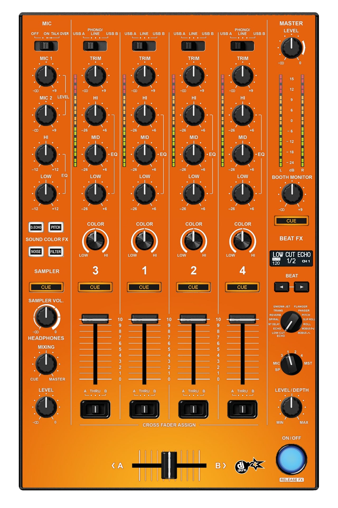 Pioneer DJ DDJ 1000 MIXER Skin Sunset