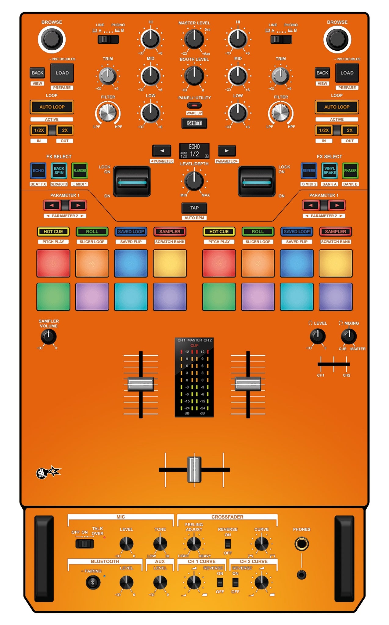 Pioneer DJ DJM S7 Skin Sunset
