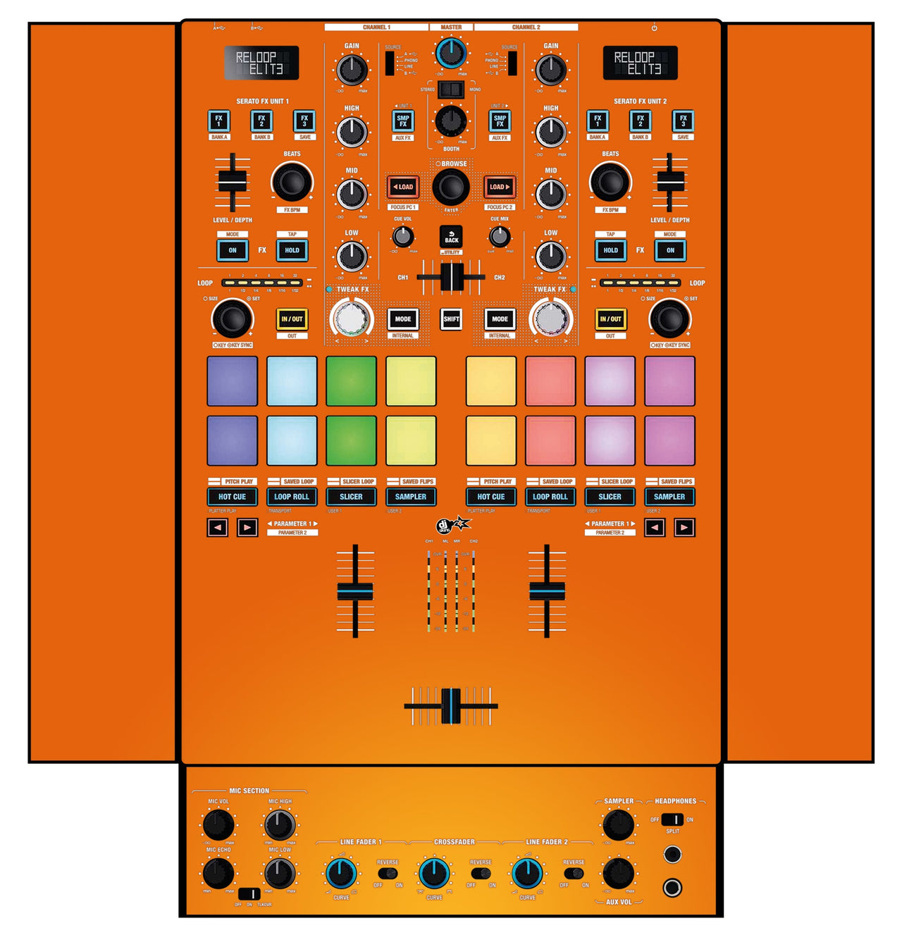 Reloop Elite Skin Sunset