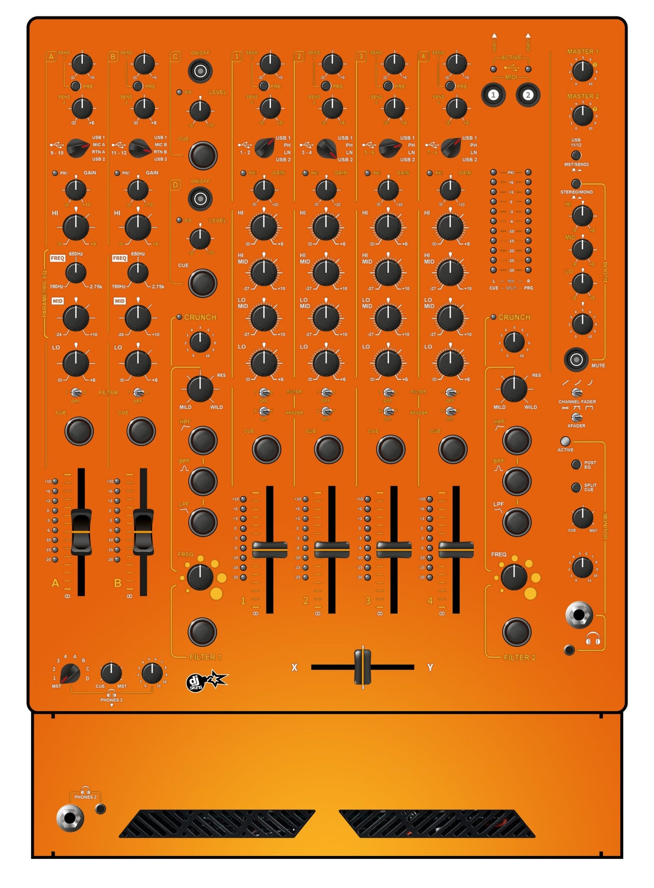 Allen and Heath XONE 96 Skin Sunset