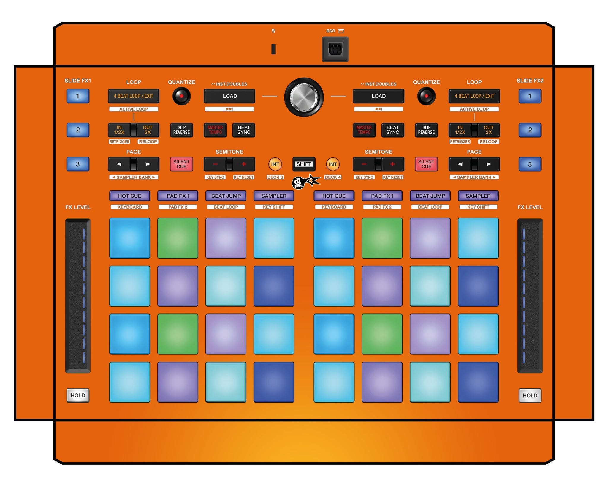 Pioneer DJ DDJ XP 1 Skin Sunset