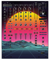 Pioneer DJ DJM A9 Skin Synthwave Horizon