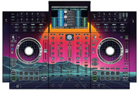 Denon DJ PRIME 4 Skin Synthwave Horizon