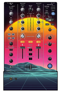 Pioneer DJ DJM 450 Skin Synthwave Horizon