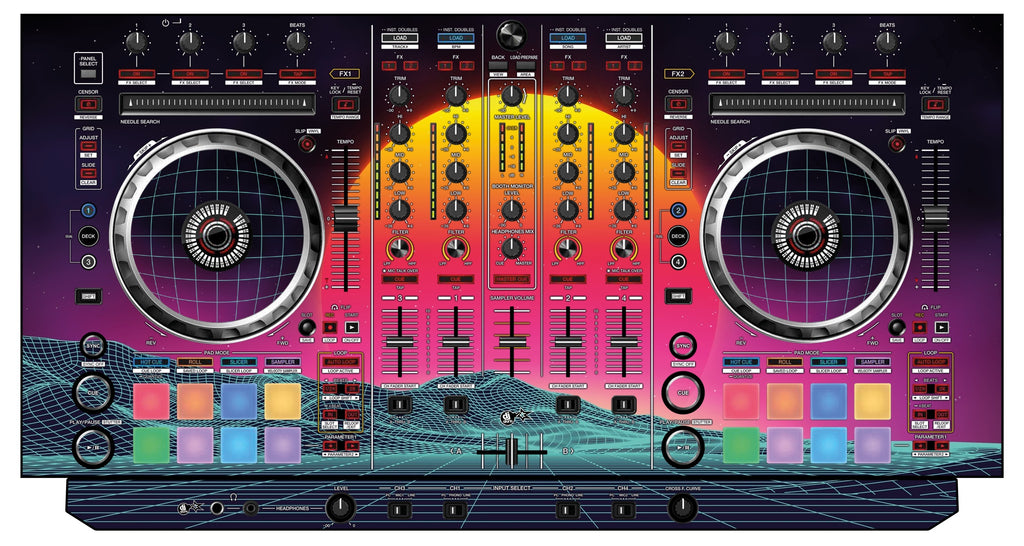 Pioneer DJ DDJ SX 2 Skin Synthwave Horizon