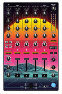 Pioneer DJ DDJ 1000 SRT MIXER Skin Synthwave Horizon
