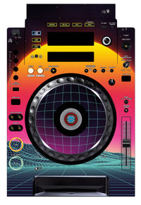 Pioneer DJ CDJ 900 Skin Synthwave Horizon