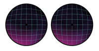Universal Vinyl Labelsticker (12.5 cm - LARGE) Skin Synthwave Horizon