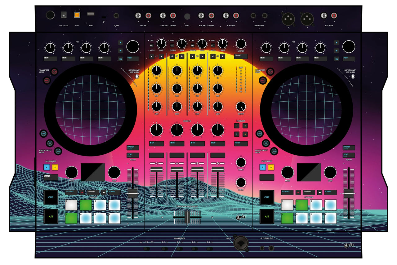 Native Instruments S4 MK3 Skin Synthwave Horizon