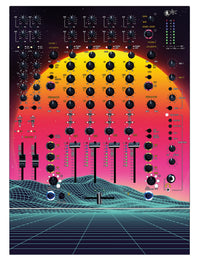 Allen and Heath XONE 92 Skin Synthwave Horizon
