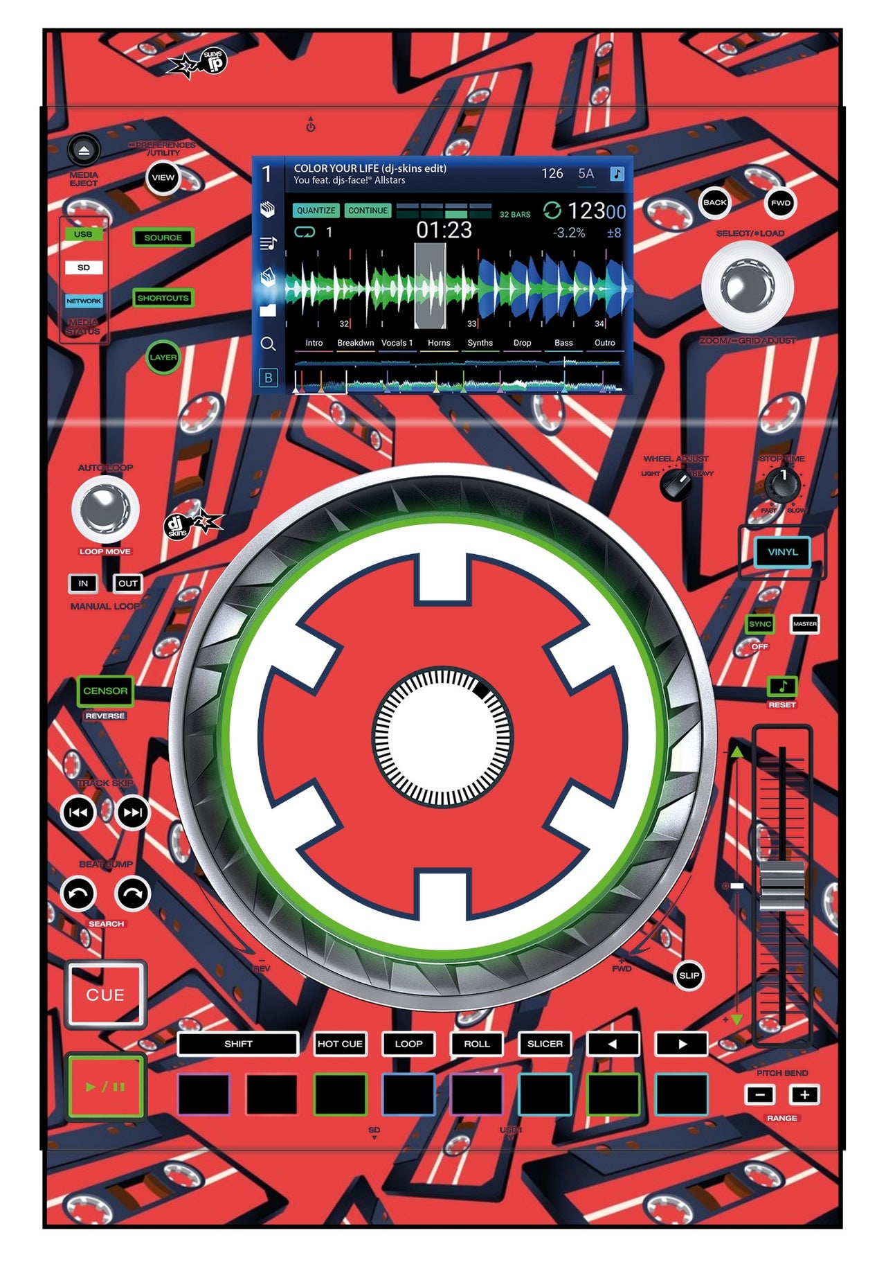 Denon DJ SC 5000 Skin Tapedeck