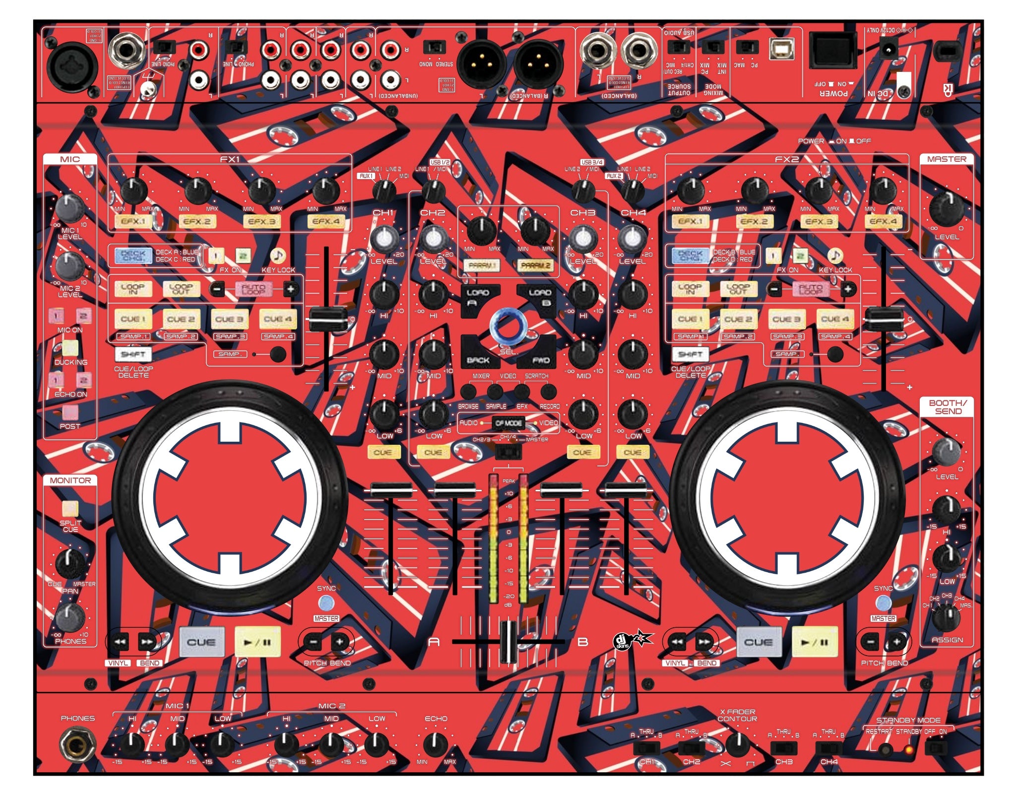 Denon DJ MC 6000 Skin Tapedeck