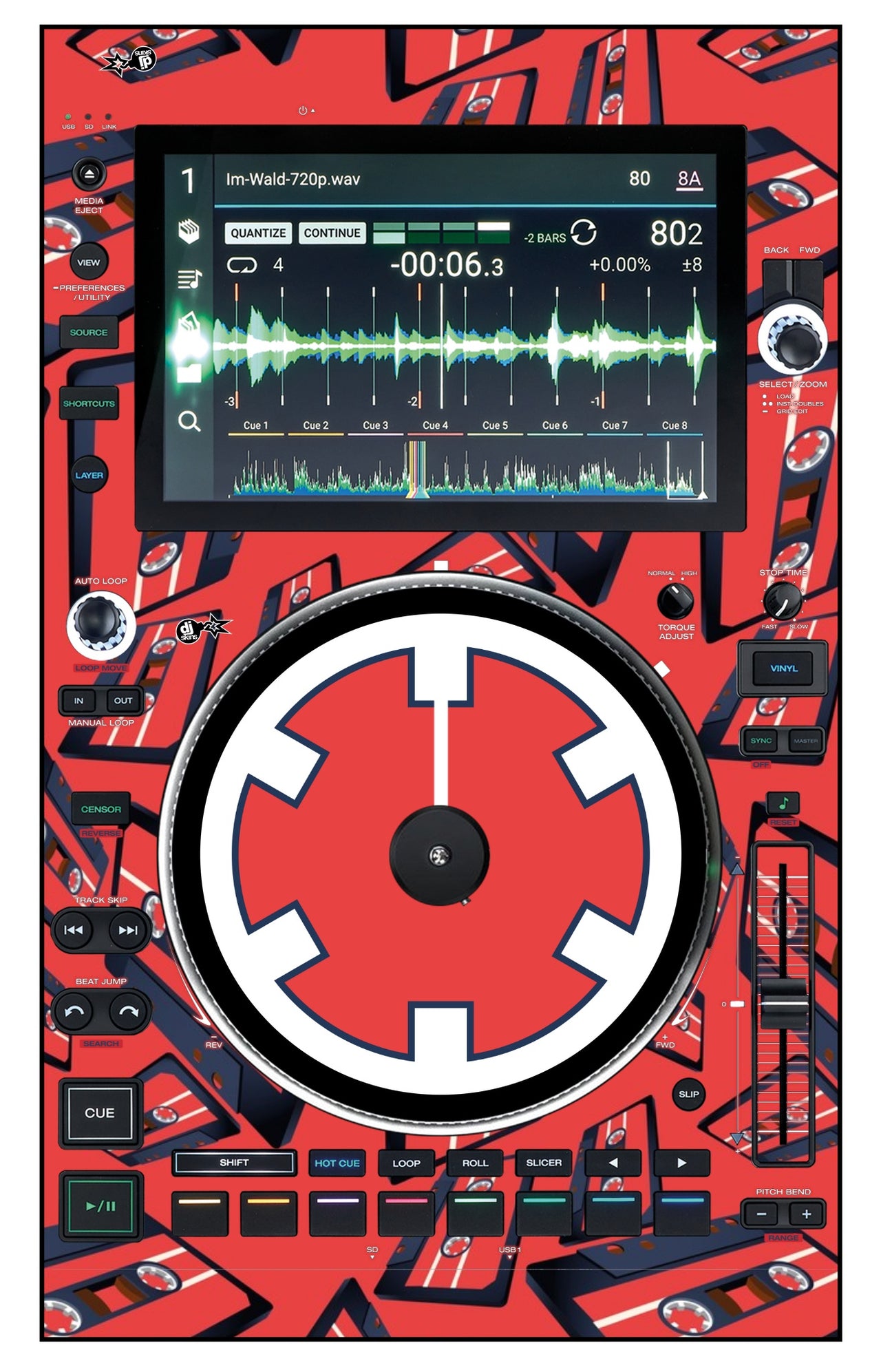 Denon DJ SC 6000 M Skin Tapedeck