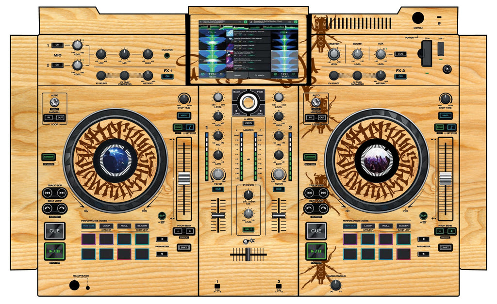 Denon DJ PRIME 2 Skin Thudrumble Wood