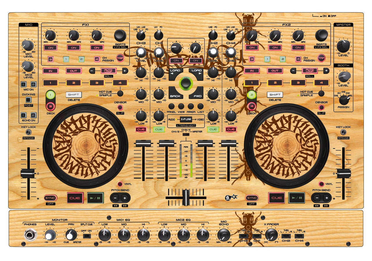 Denon DJ MC 6000 MK2 Skin Thudrumble Wood