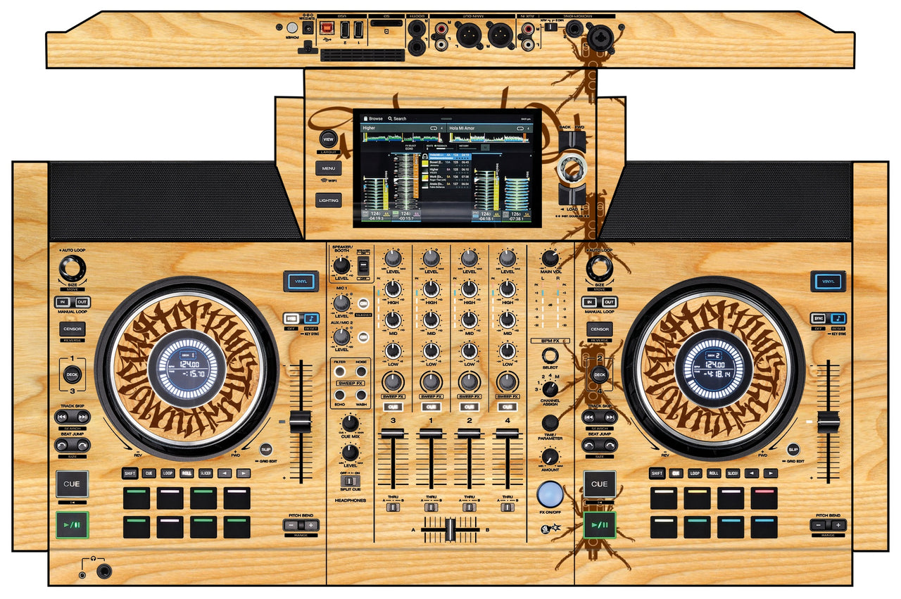 Denon DJ SC Live 4 Skin Thudrumble Wood