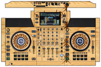 Denon DJ SC Live 4 Skin Thudrumble Wood