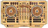 Numark NS 7 II Skin Thudrumble Wood