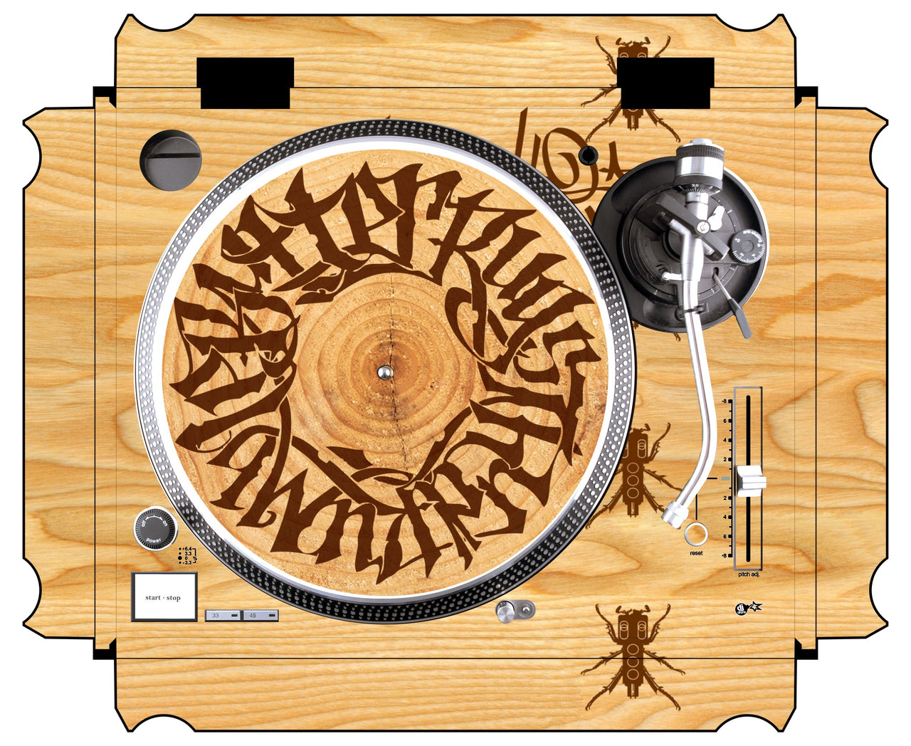 Technics 1200 / 1210 MK5 Skin Thudrumble Wood