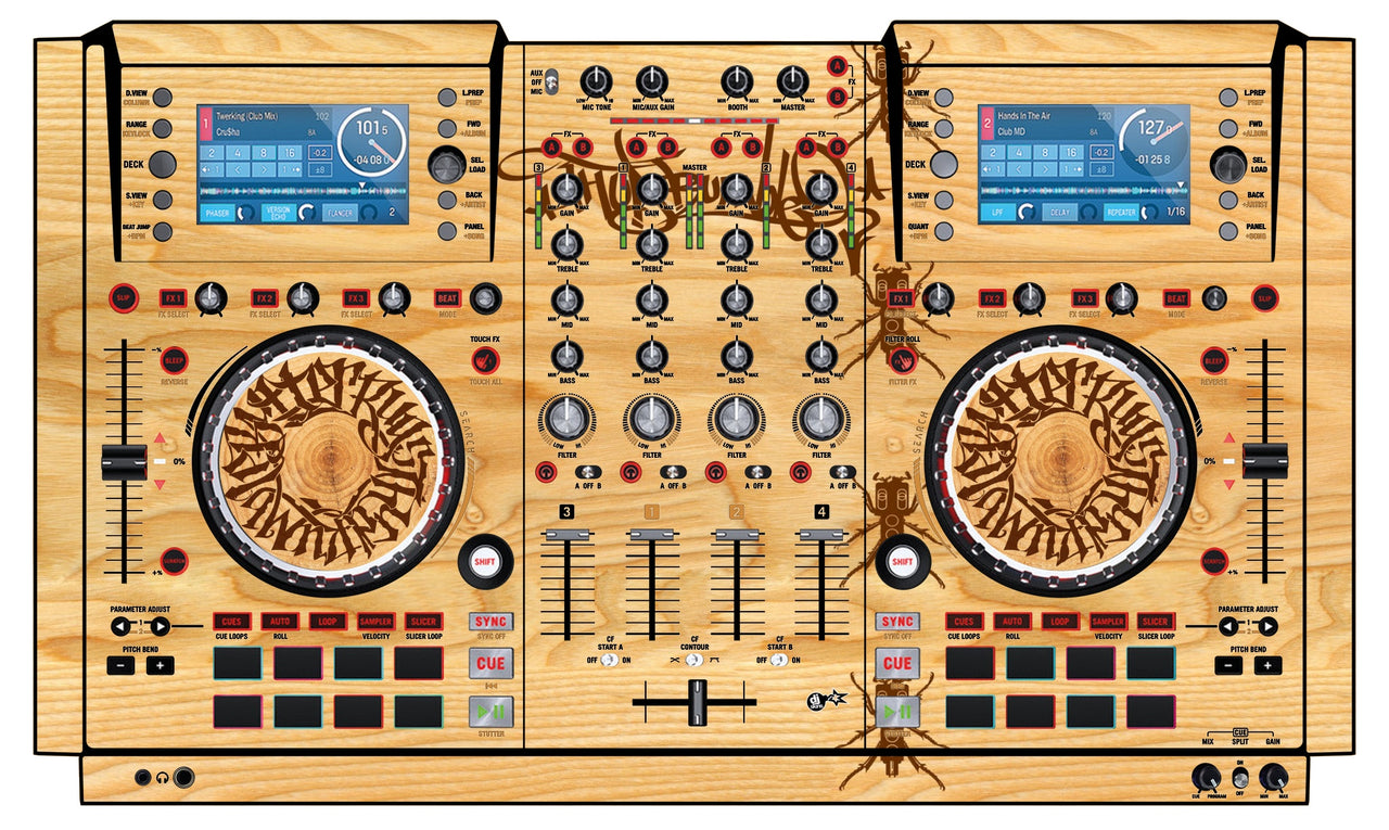 Numark NV 2 Skin Thudrumble Wood