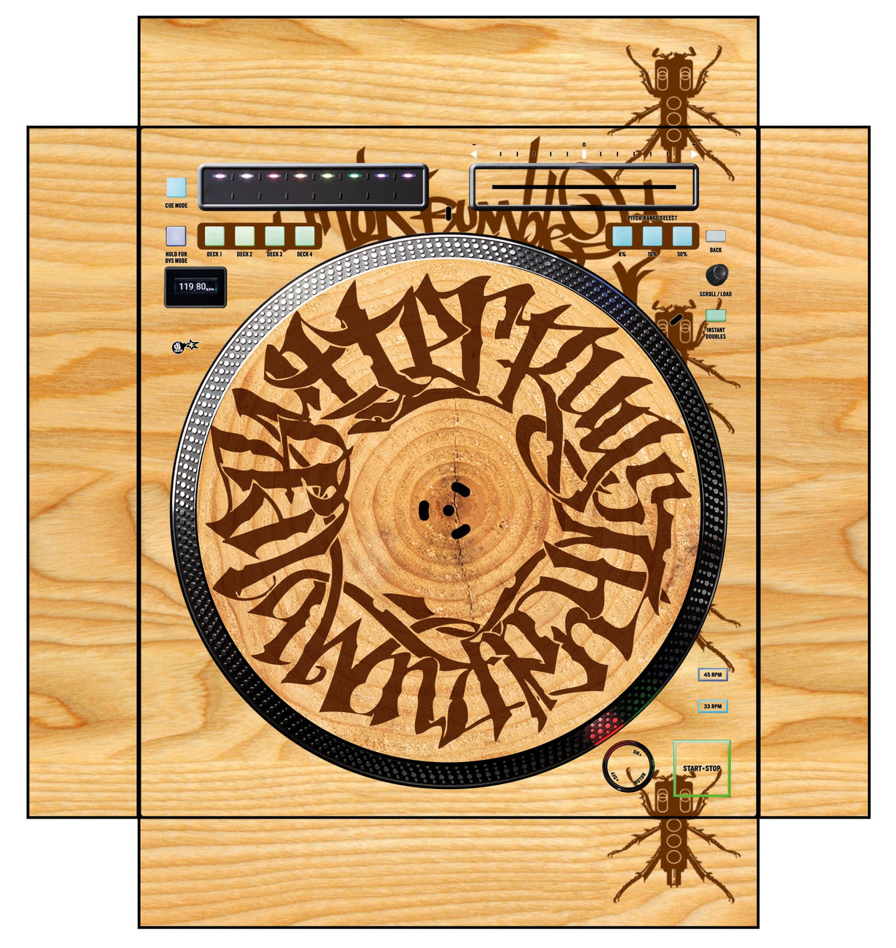Rane TWELVE MK2 Skin Thudrumble Wood