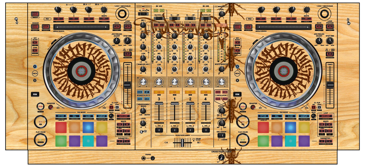 Pioneer DJ DDJ SZ 2 Skin Thudrumble Wood