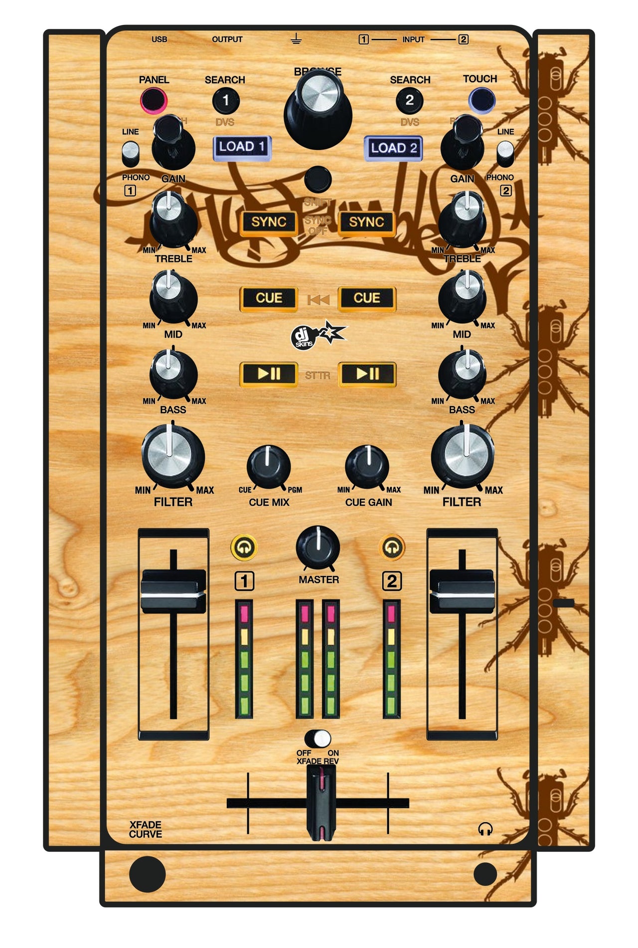 Akai Pro AMX Skin Thudrumble Wood