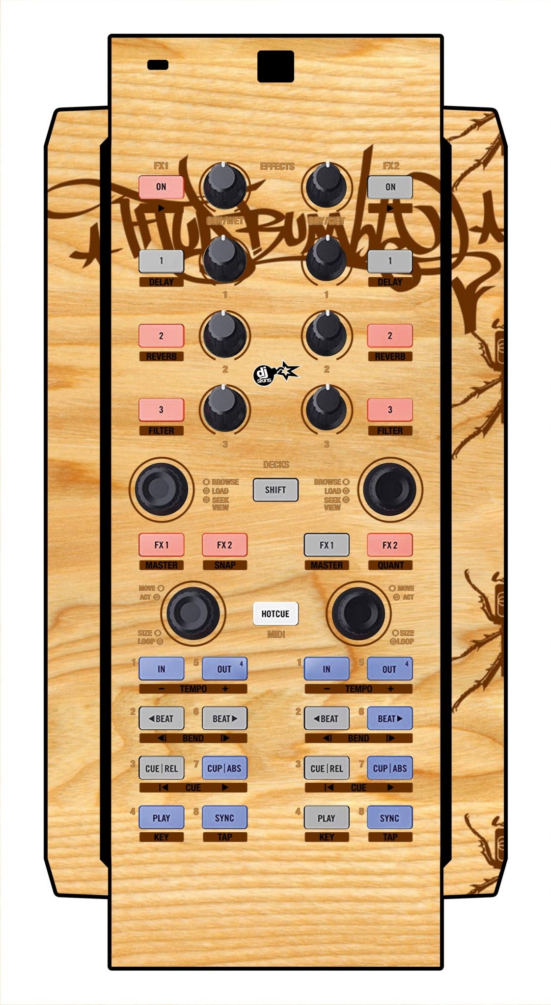 Native Instruments X1 Skin Thudrumble Wood