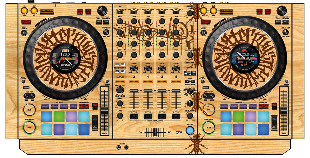 Pioneer DJ DDJ 1000 SRT Skin Thudrumble Wood