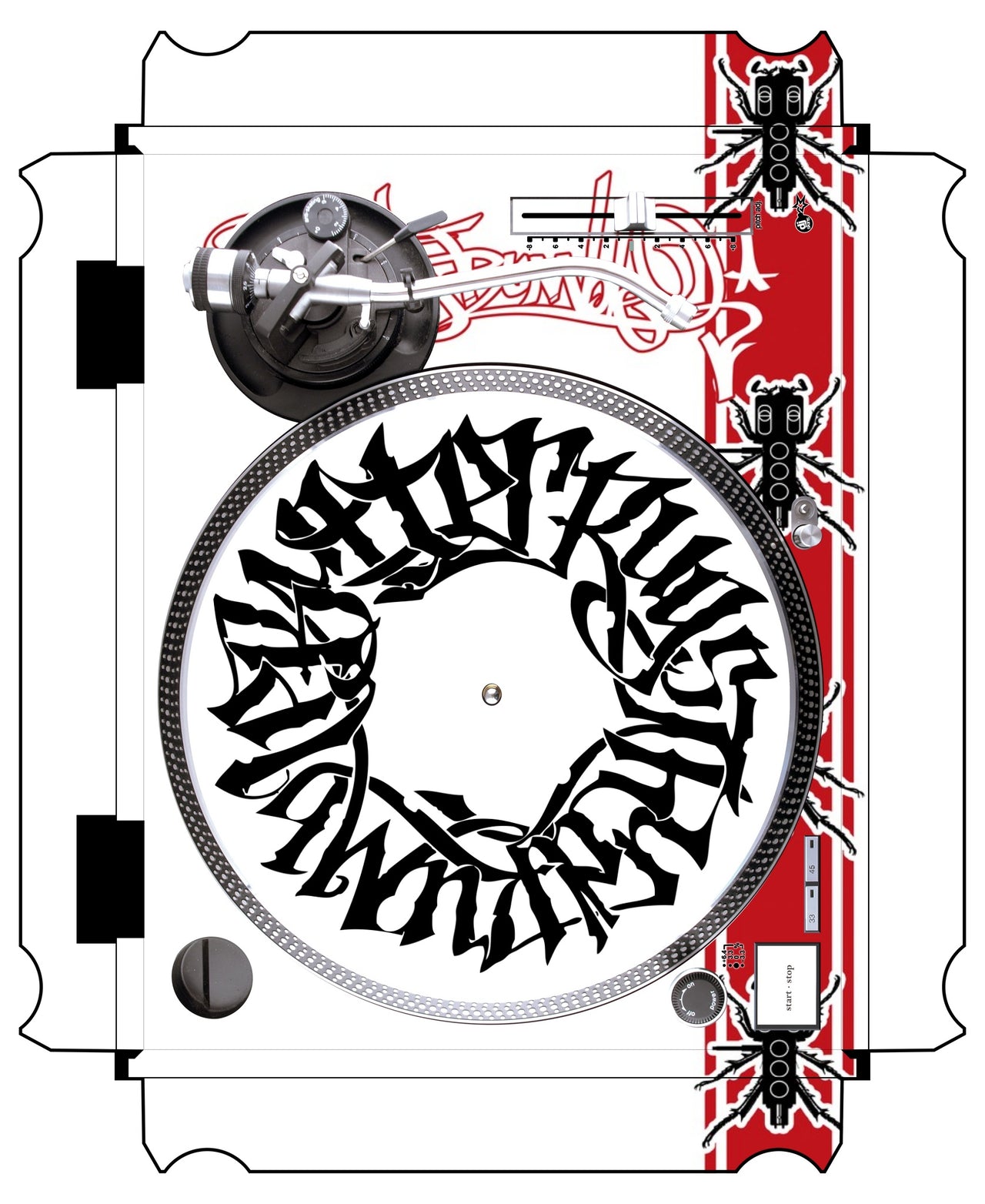 Technics 1200 / 1210 MK2 VERTICAL Skin Thudrumble