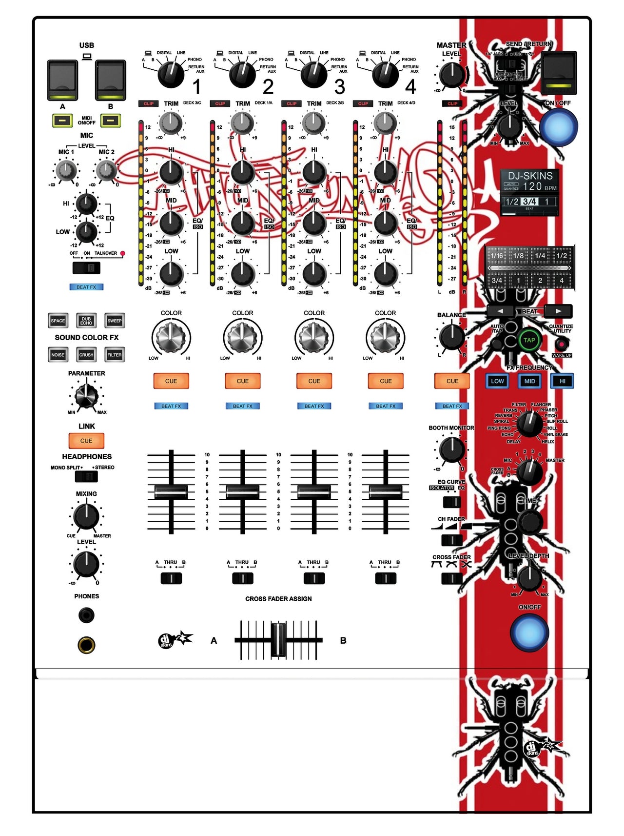 Pioneer DJ DJM 900 NEXUS 2 Skin Thudrumble