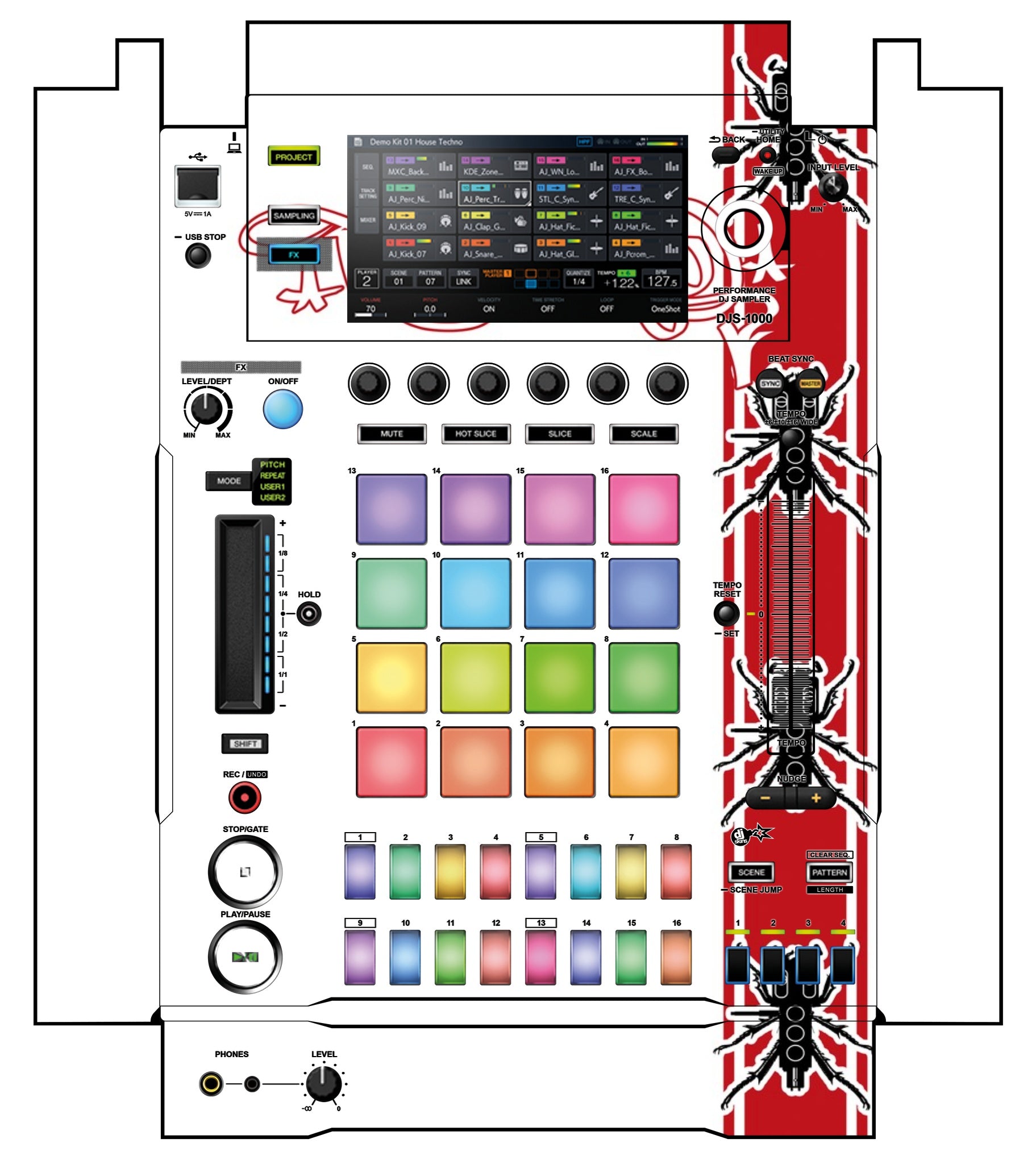 Pioneer DJ DJS 1000 Skin Thudrumble