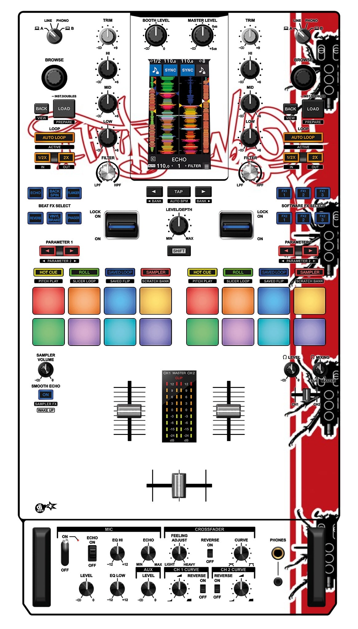 Pioneer DJ DJM S11 Skin Thudrumble
