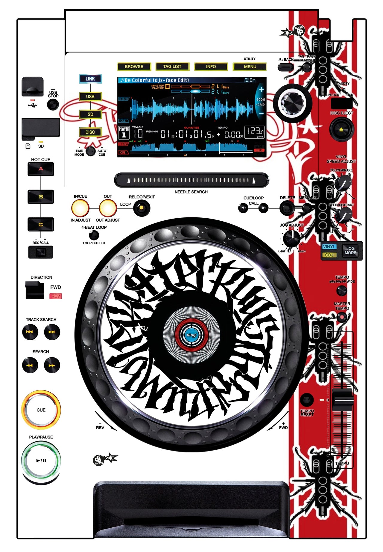 Pioneer DJ CDJ 2000 Skin Thudrumble