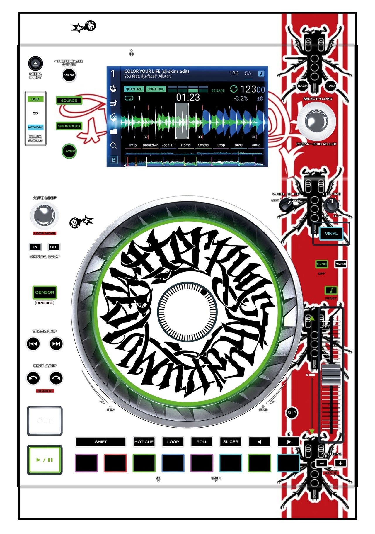 Denon DJ SC 5000 Skin Thudrumble