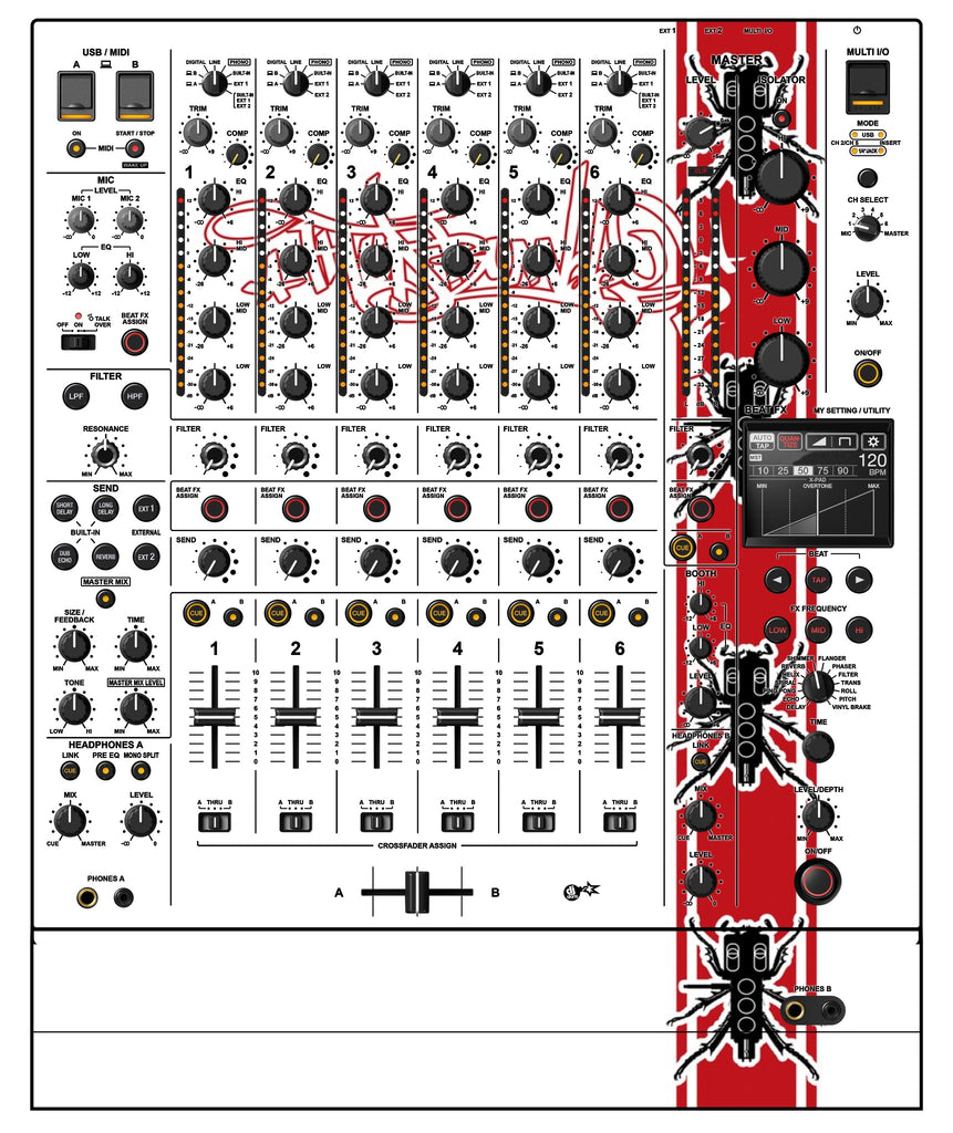 Pioneer DJ DJM V10 Skin Thudrumble