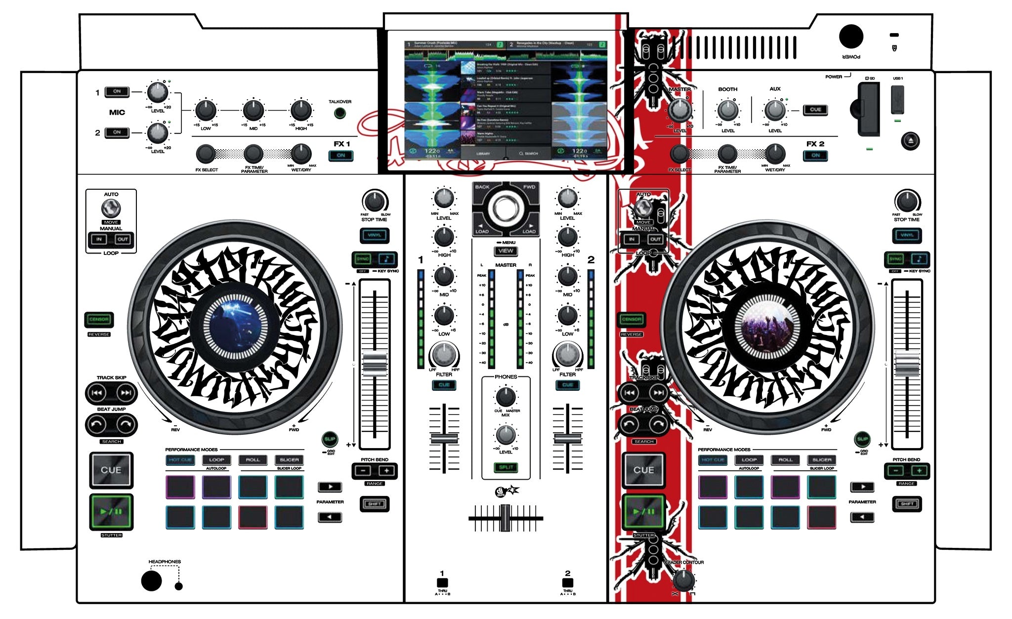 Denon DJ PRIME 2 Skin Thudrumble