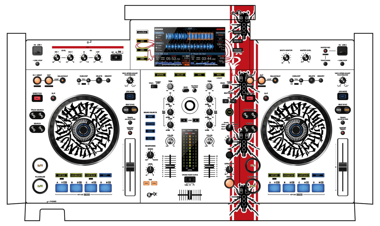 Pioneer DJ XDJ RX Skin Thudrumble