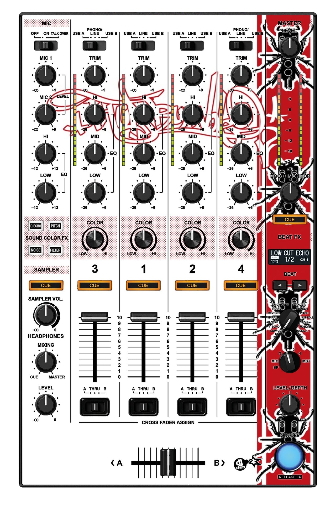 Pioneer DJ DDJ 1000 MIXER Skin Thudrumble
