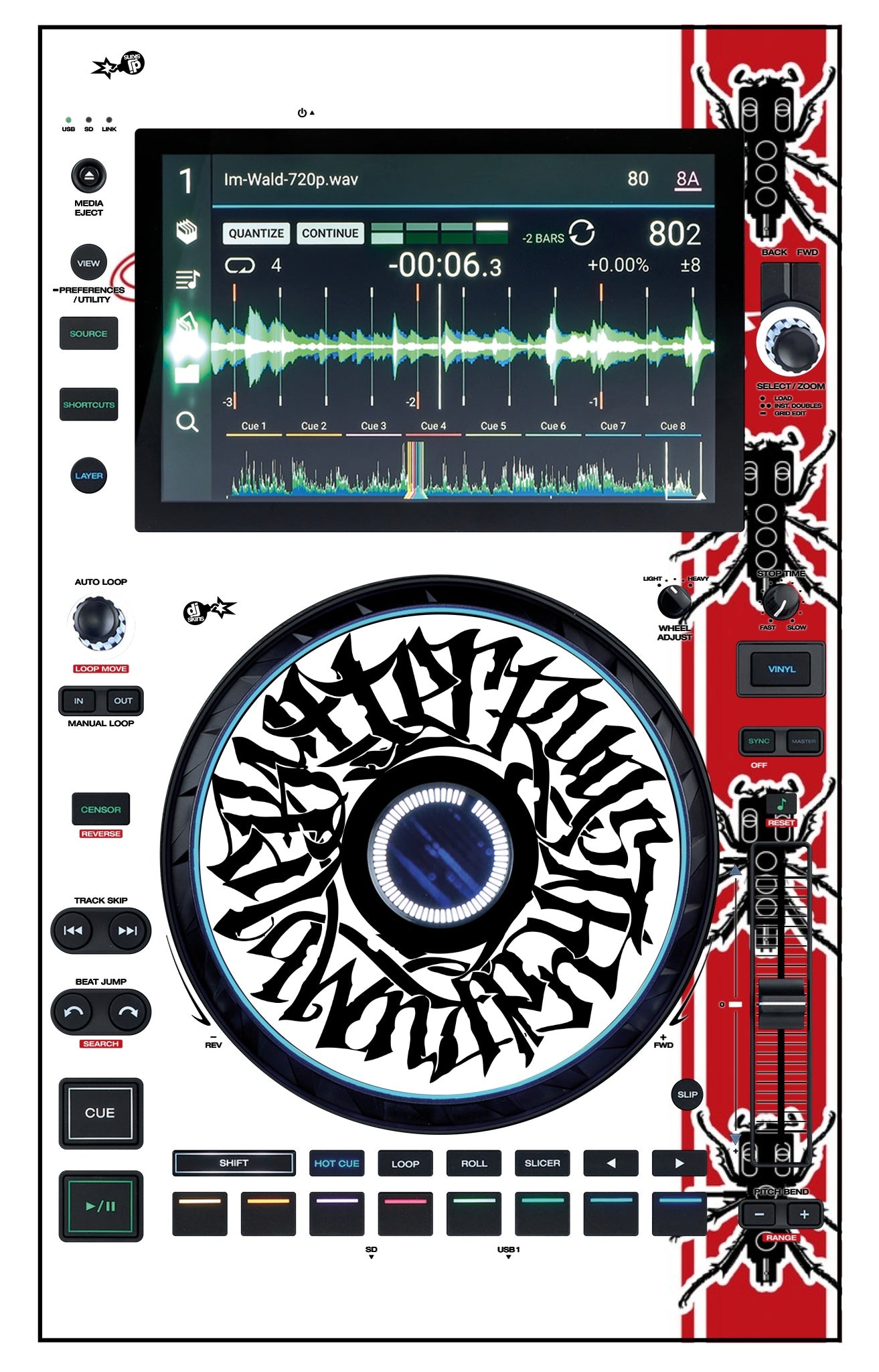 Denon DJ SC 6000 Skin Thudrumble