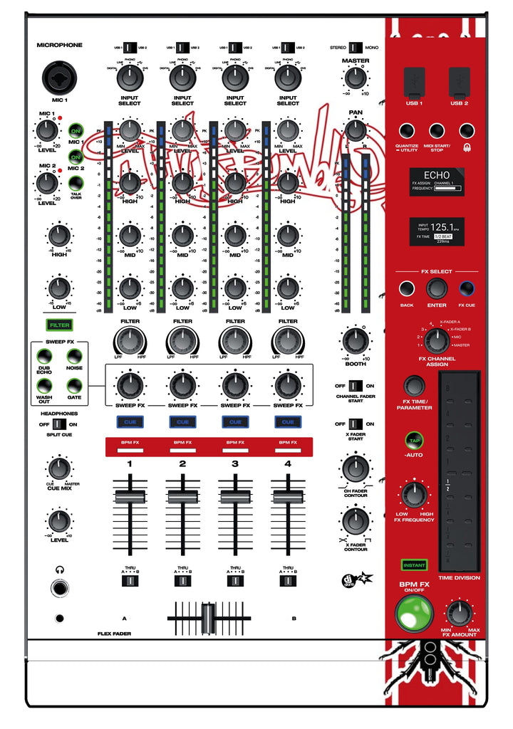 Denon DJ X 1850 Skin Thudrumble