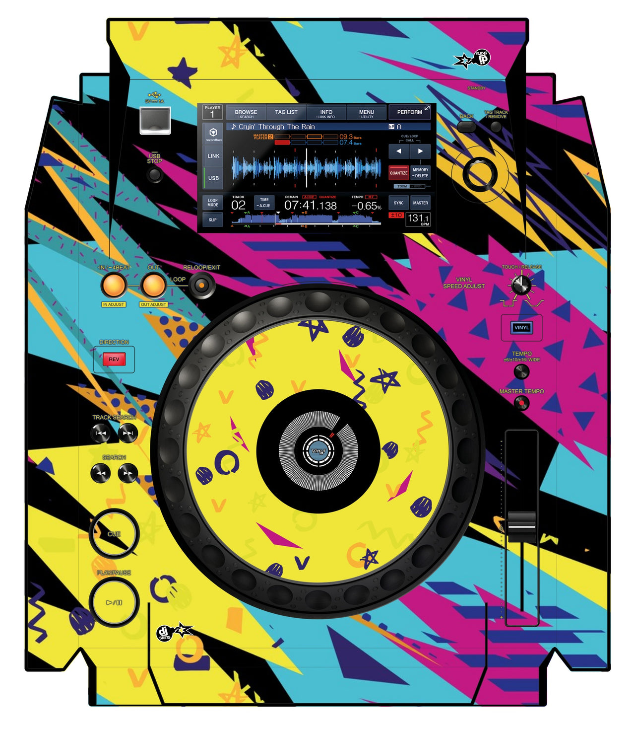 Pioneer DJ XDJ 1000 Skin Trashkid