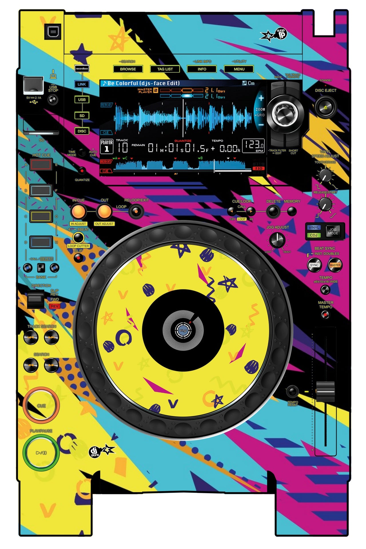 Pioneer DJ CDJ 2000 NEXUS 2 Skin Trashkid