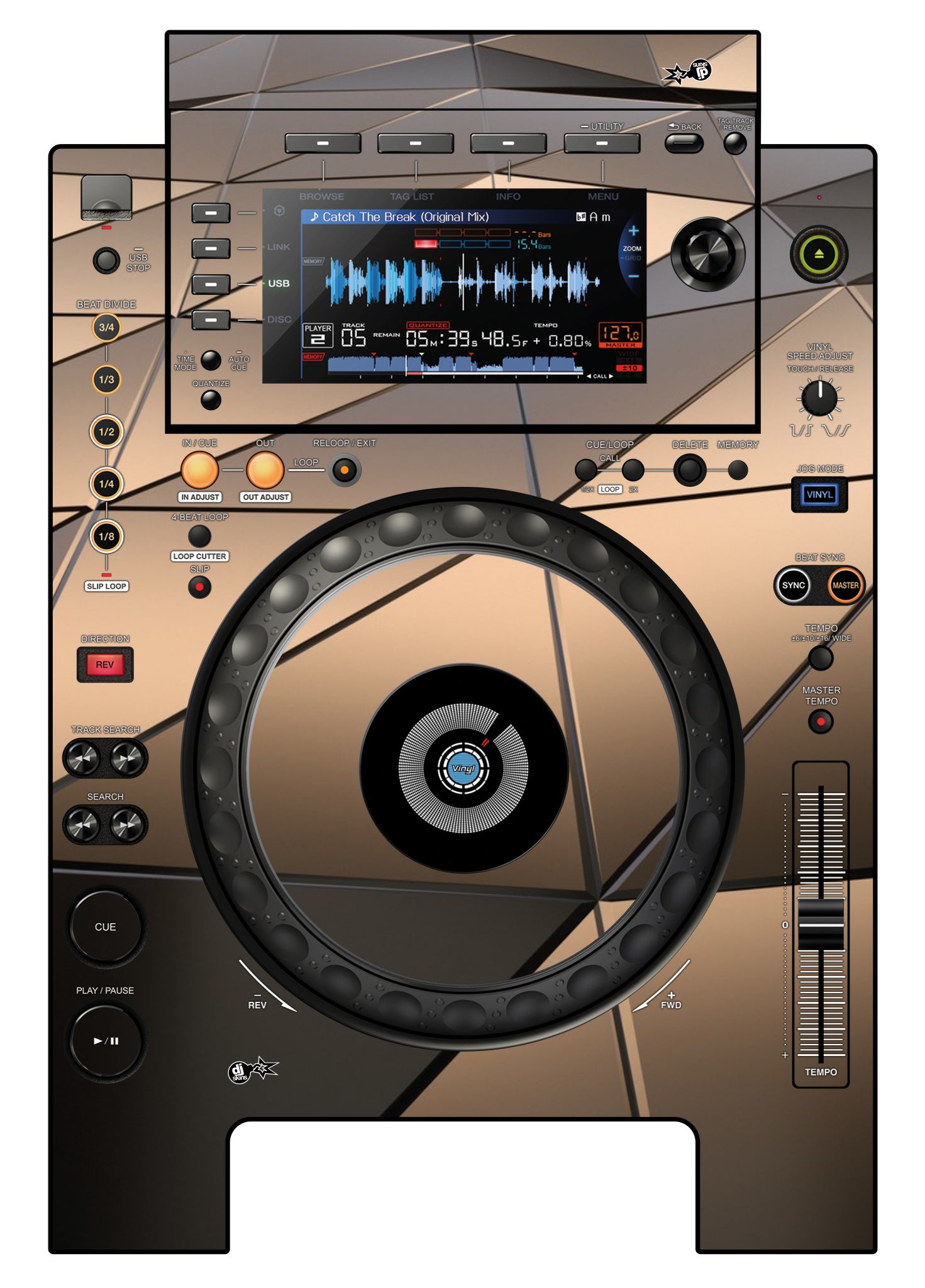 Pioneer DJ CDJ 900 NEXUS Skin Veneno